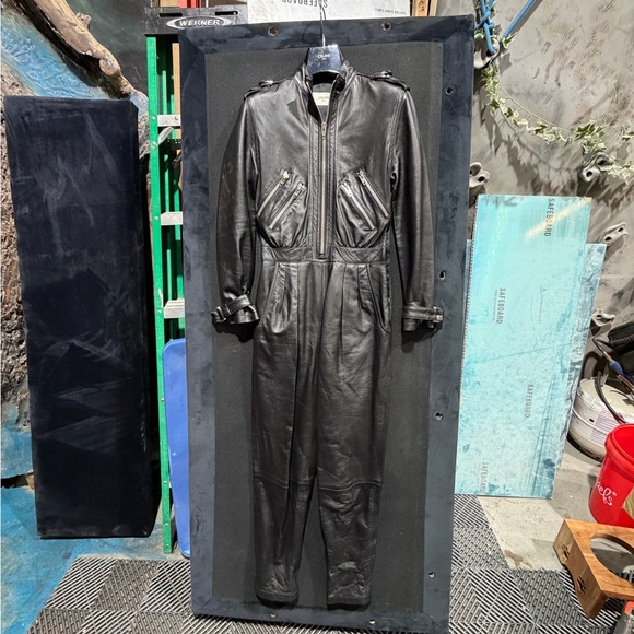 Celine Pants - Celine Leather Jumpsuit